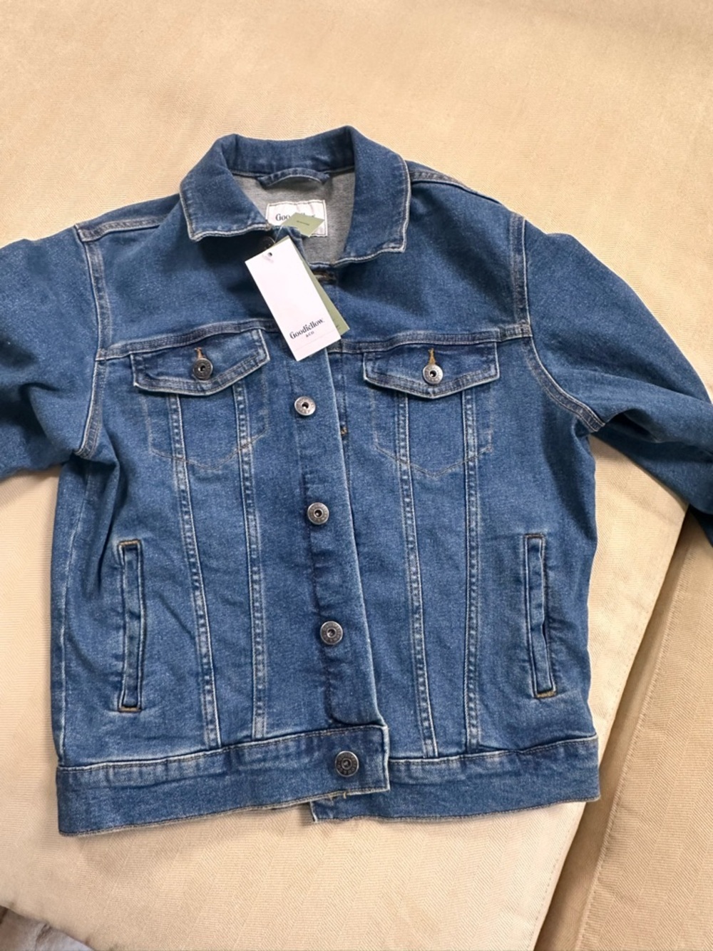 Blue Denim Jean Jacket - Unbranded